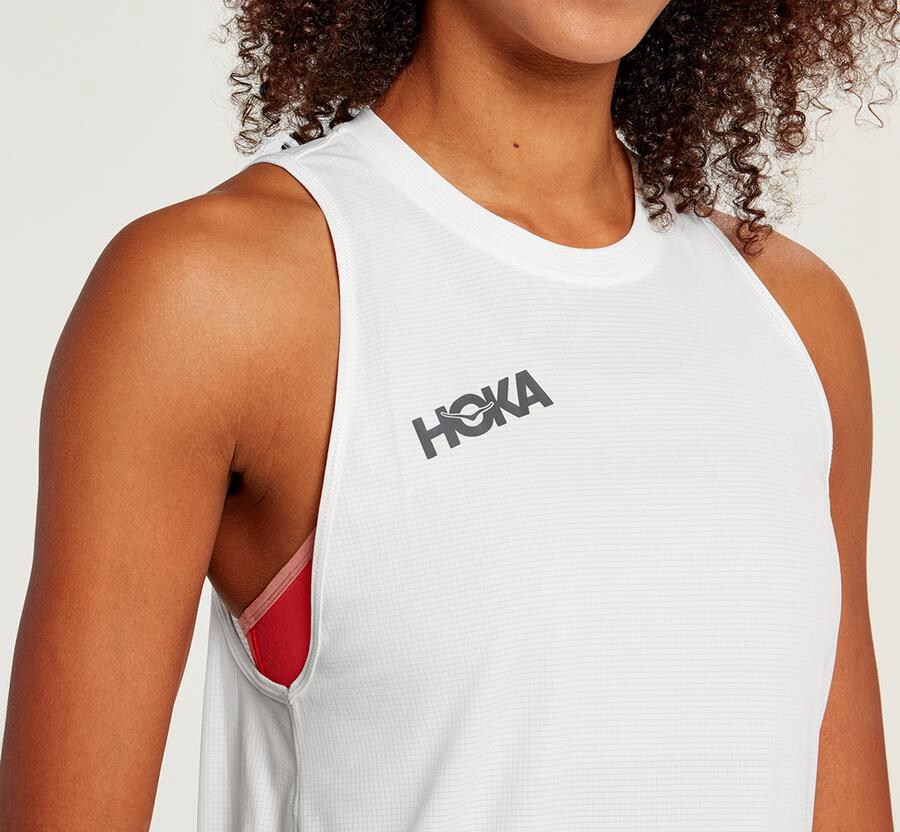 Hoka One One Performance Utility Tank Top Dam - Vita - TLPFW-6891